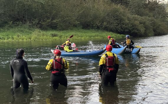 Swimmers, kayaks, and a Guardian One helicopter were unable to rescue Juan Martinez from downing on Sept. 21. Image courtesy Puget Sound Fire