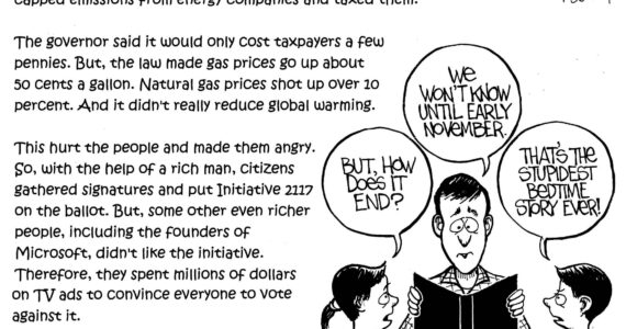 Frank Shiers, Jr. is a longtime King County resident and has drawn political cartoons for over forty years. He creates at least four cartoons a week, which are published in a dozen newspapers.