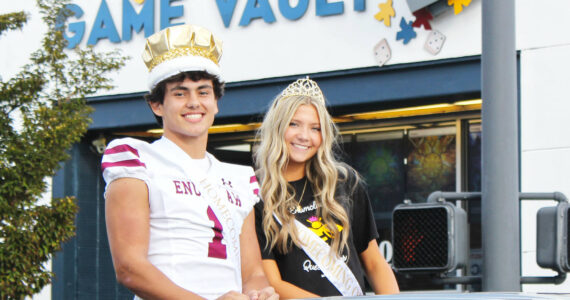 Downtown Enumclaw closed last Friday for the annual Homecoming Parade, featuring floats put together by the classes of 2025 through 2028 and Homecoming royalty, including Queen Ellie Trulson and King Cooper Rodarte. Photos by Ray Miller-Still