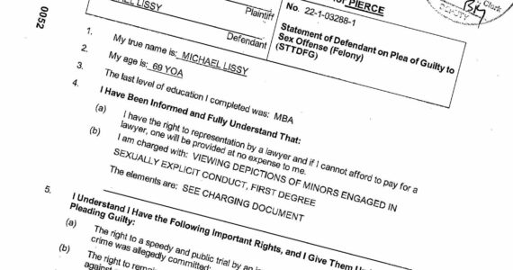 Michael Lissy pleaded guilty to one count of viewing depictions of minors engaged in sexually explicit conduct on Oct. 1, almost two years after he was arrested. Screenshot