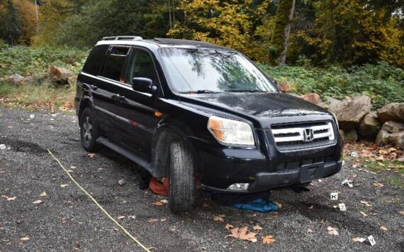 Detectives are seeking anyone with information on the 2006 Honda Pilot with Pennsylvania plates. Photo courtesy the Washington State Patrol