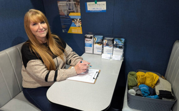 Rose Baldridge in the new Valley Cities mobile clinic van. Photo courtesy of Valley Cities Behavioral Health Care.