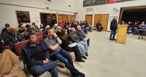 Operating Engineers Local 302 union representative Tony Frascone spoke at the Dec. 10 council meeting, comparing union cost of living adjustments to non-union wage increases. Photo by Ray Miller-Still